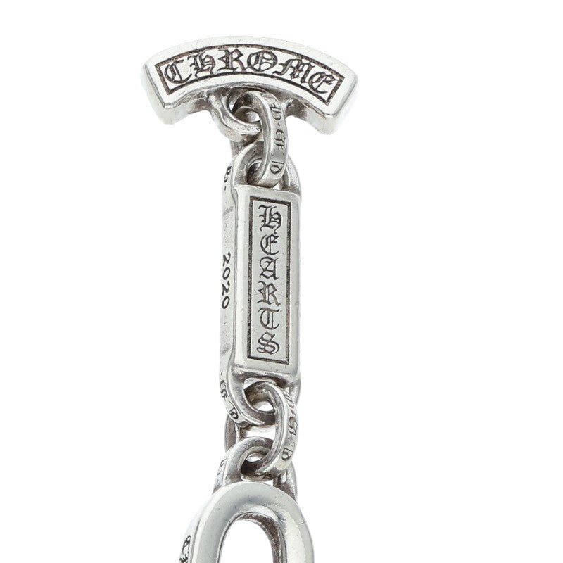 Chrome Hearts PAPER E CHAIN Silver Bracelet Size 8LINK