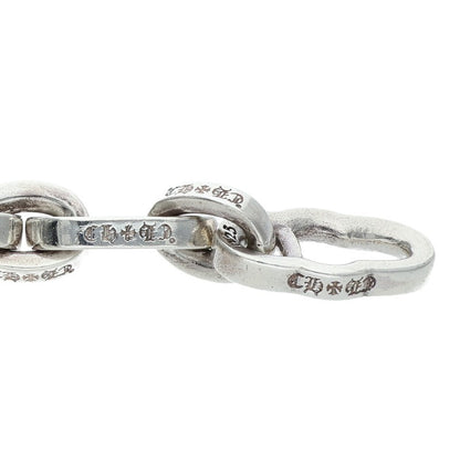 Chrome Hearts PAPER E CHAIN Silver Bracelet Size 8LINK