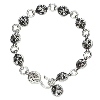 Chrome Hearts #2 Cross Ball Silver Bracelet Size ONE SIZE