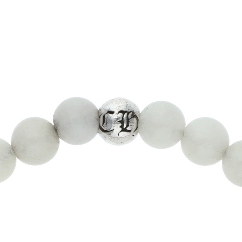 Chrome Hearts 6mm White Jade Bead Bracelet Size ONE SIZE