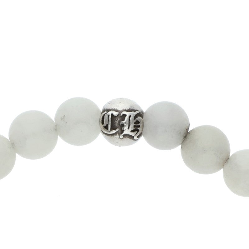 Chrome Hearts 6mm White Jade Bead Bracelet Size ONE SIZE
