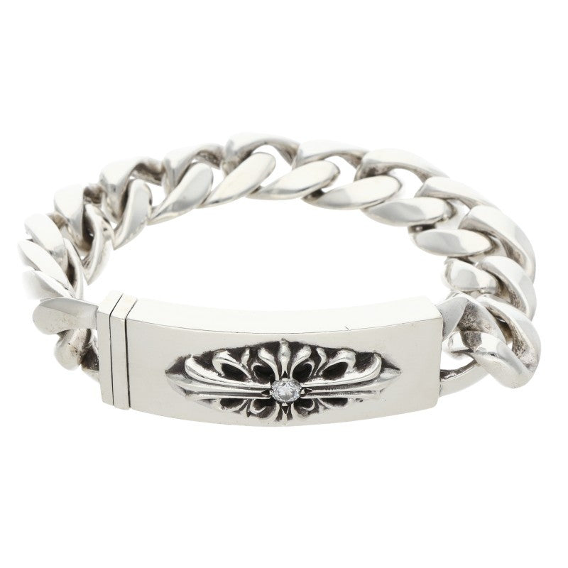 Chrome Hearts Floral ID Classic Diamond Bracelet Size 13LINK