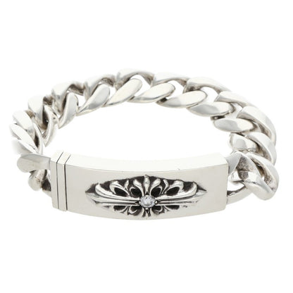 Chrome Hearts Floral ID Classic Diamond Bracelet Size 13LINK