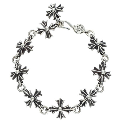 Chrome Hearts CO CH PLUS Silver Bracelet Size 9LINK