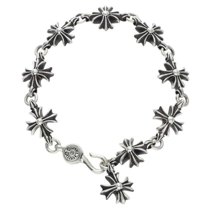 Chrome Hearts CO CH PLUS Silver Bracelet Size 9LINK