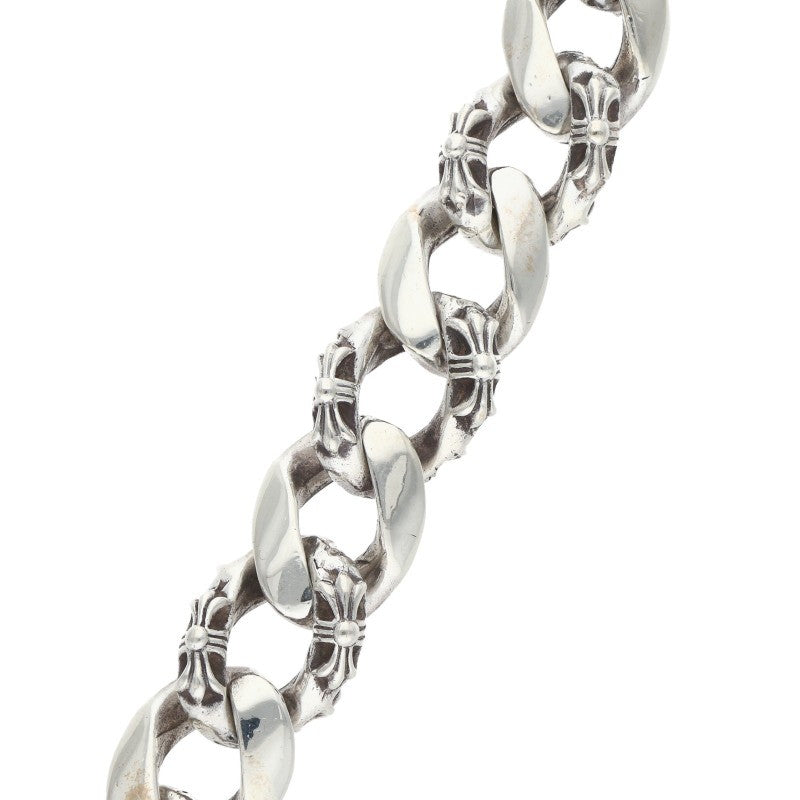 Chrome Hearts FNCY CHN LNK Old Silver Bracelet Size 13LINK