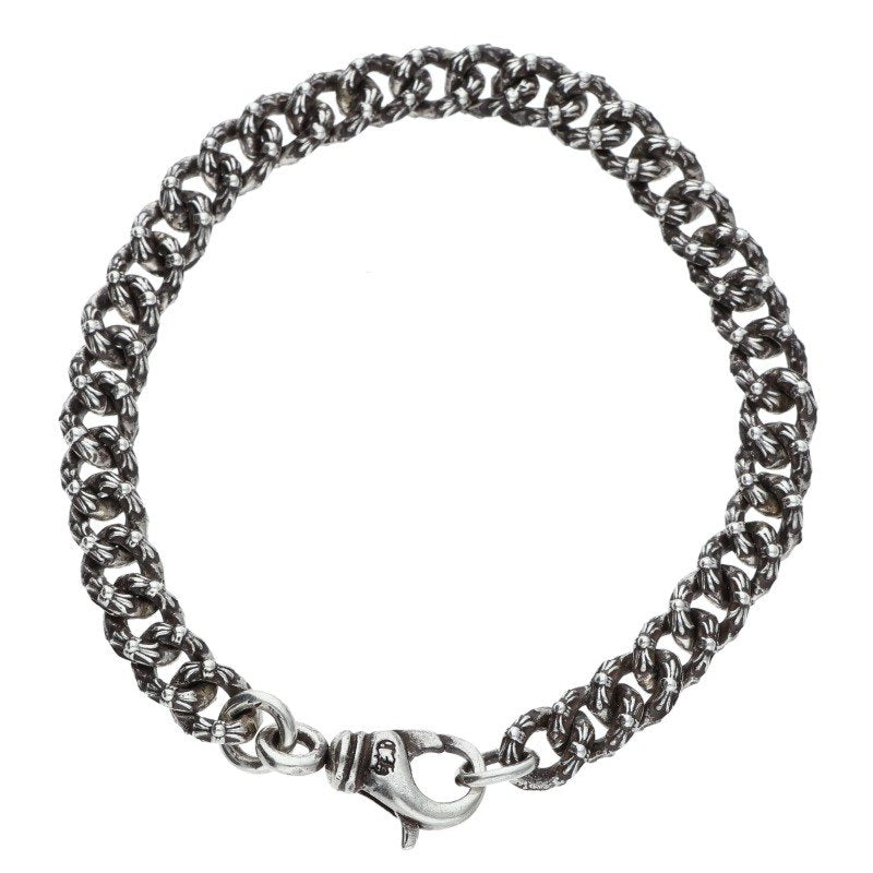 Chrome Hearts XTRA FNCY MINI 925 Silver Bracelet Size 8INCH