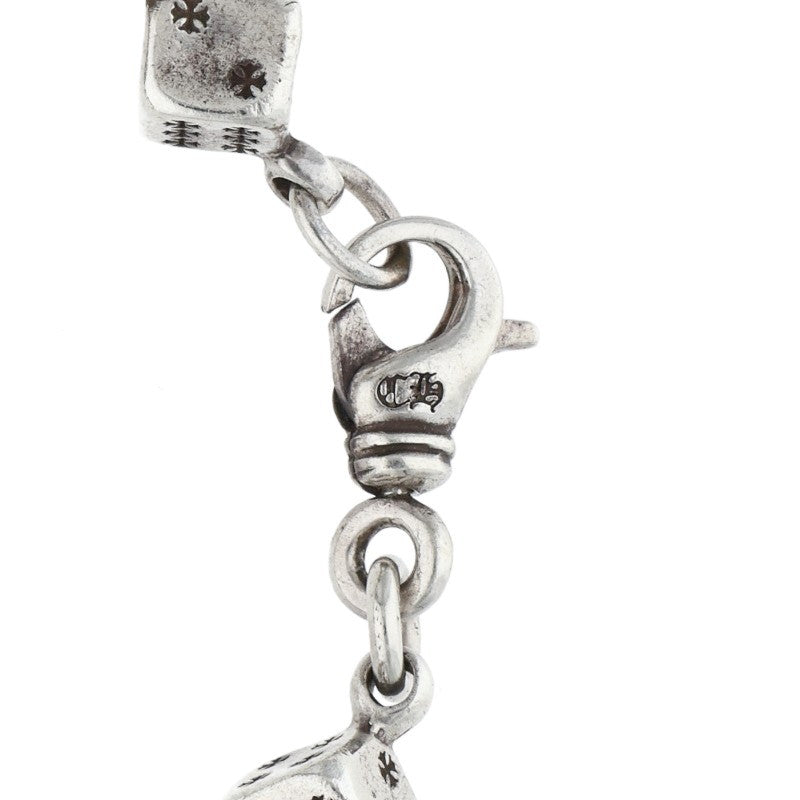 Chrome Hearts DICE NO1 CRSBL Silver Bracelet Size 9LINK