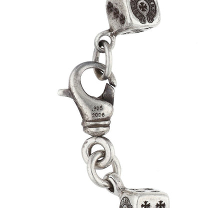 Chrome Hearts DICE NO1 CRSBL Silver Bracelet Size 9LINK