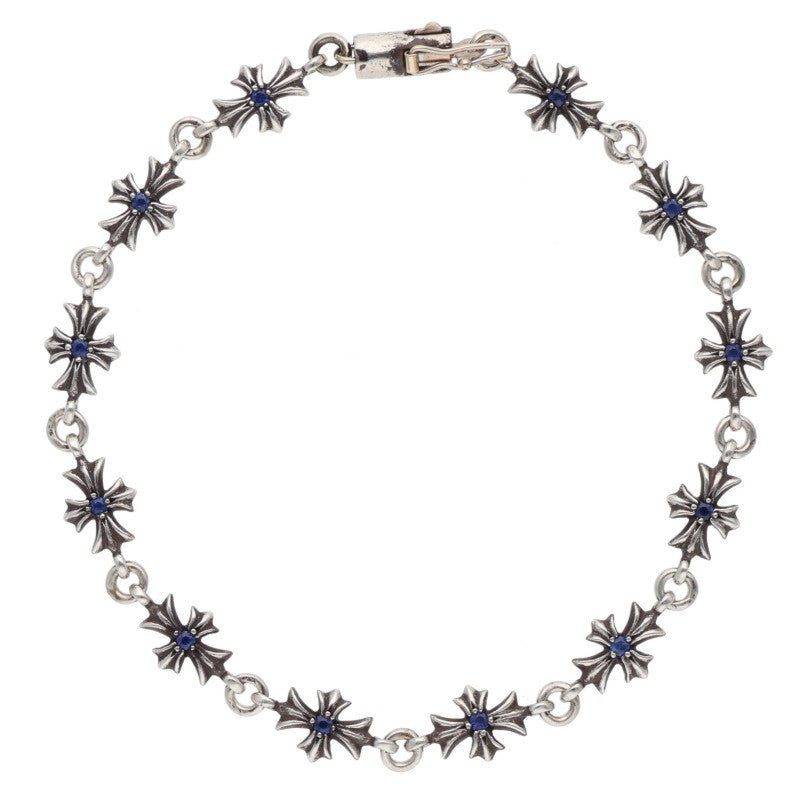 Chrome Hearts TNY E CH PLS P Sapphire Bracelet Size 12LINK
