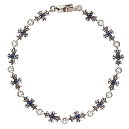 Chrome Hearts TNY E CH PLS P Sapphire Bracelet Size 12LINK