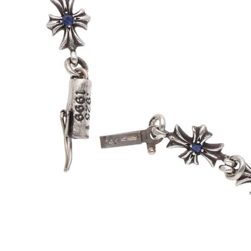 Chrome Hearts TNY E CH PLS P Sapphire Bracelet Size 12LINK