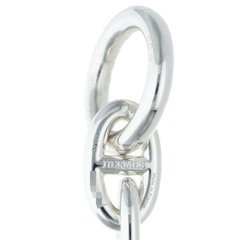 HERMES Chaine d'Ancre TGM Silver Bracelet Size 14LINK