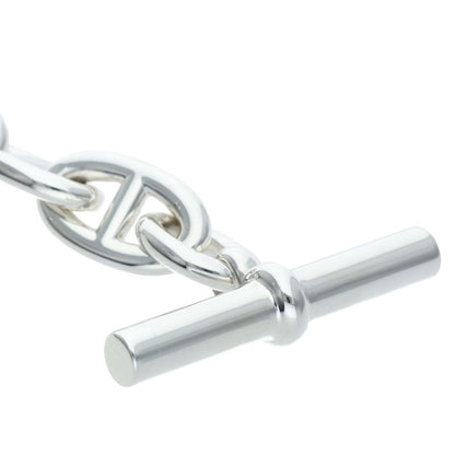 HERMES Chaine d'Ancre TGM Silver Bracelet Size 14LINK