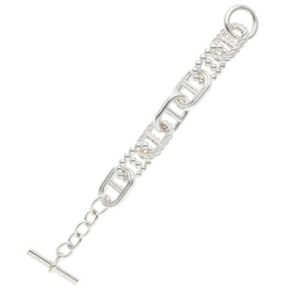 HERMES Chaine d'Ancre Alea II GM Silver Bracelet Size 170