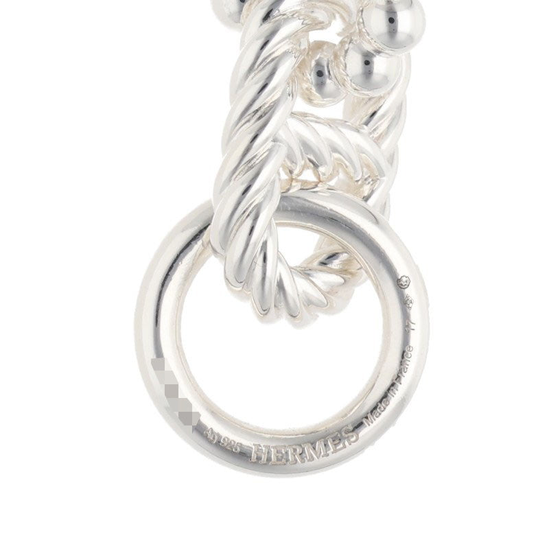 HERMES Chaine d'Ancre Alea II GM Silver Bracelet Size 170