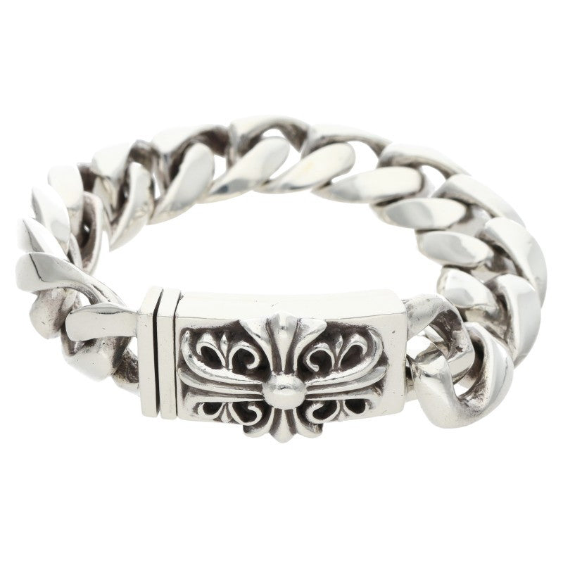 Chrome Hearts ID BOX KEEPER Silver Bracelet Size 13LINK