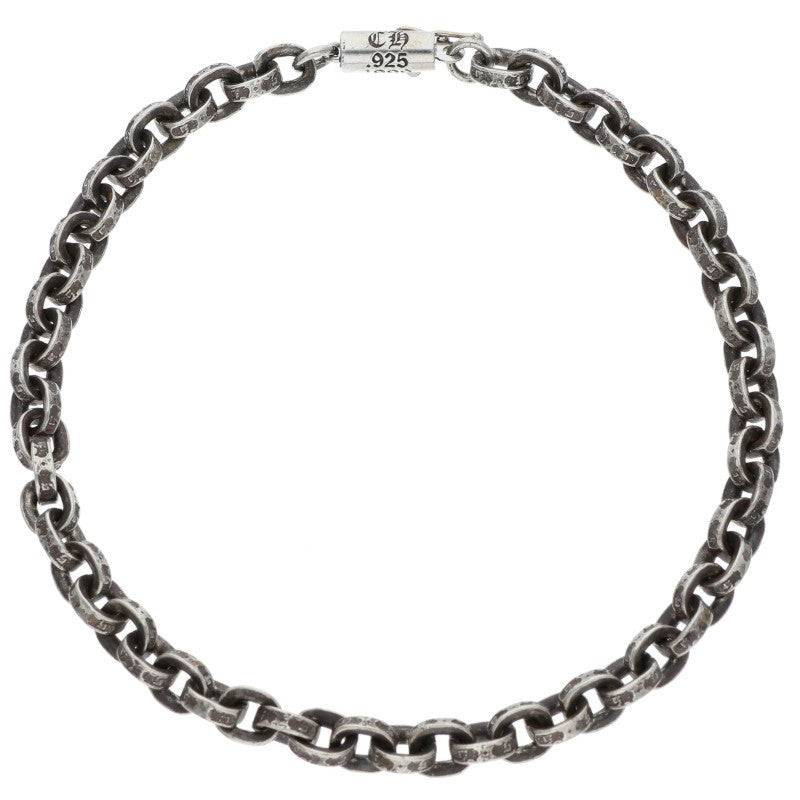 Chrome Hearts PAPER CHAIN Silver Bracelet Size 8INCH