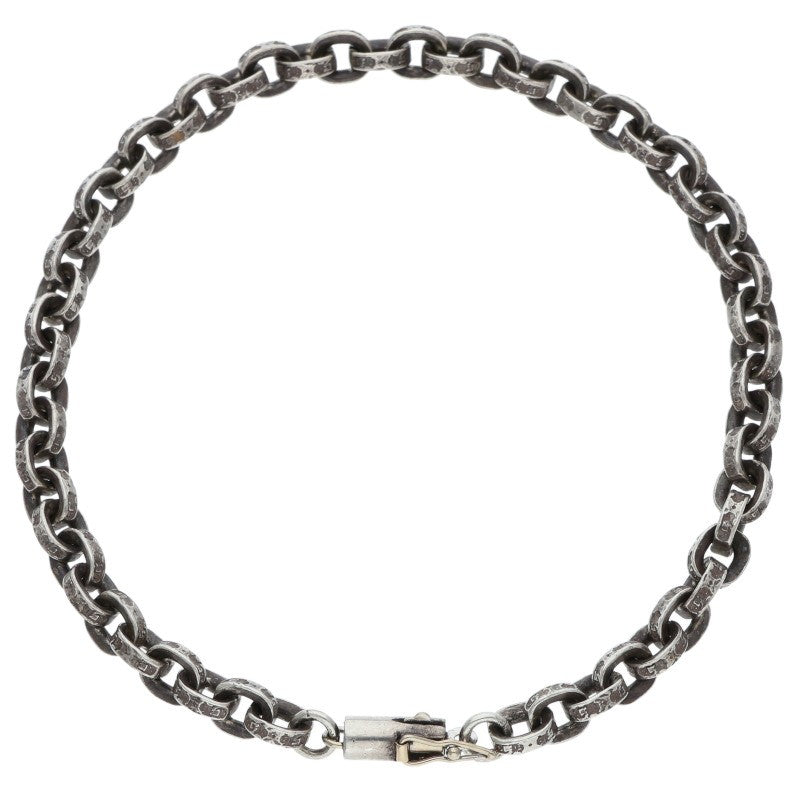 Chrome Hearts PAPER CHAIN Silver Bracelet Size 8INCH