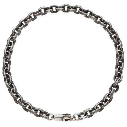 Chrome Hearts PAPER CHAIN Silver Bracelet Size 8INCH