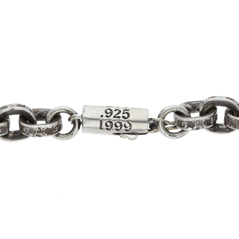 Chrome Hearts PAPER CHAIN Silver Bracelet Size 8INCH