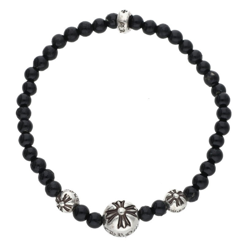 Chrome Hearts 4mm Onyx Bead Bracelet Size 4MM