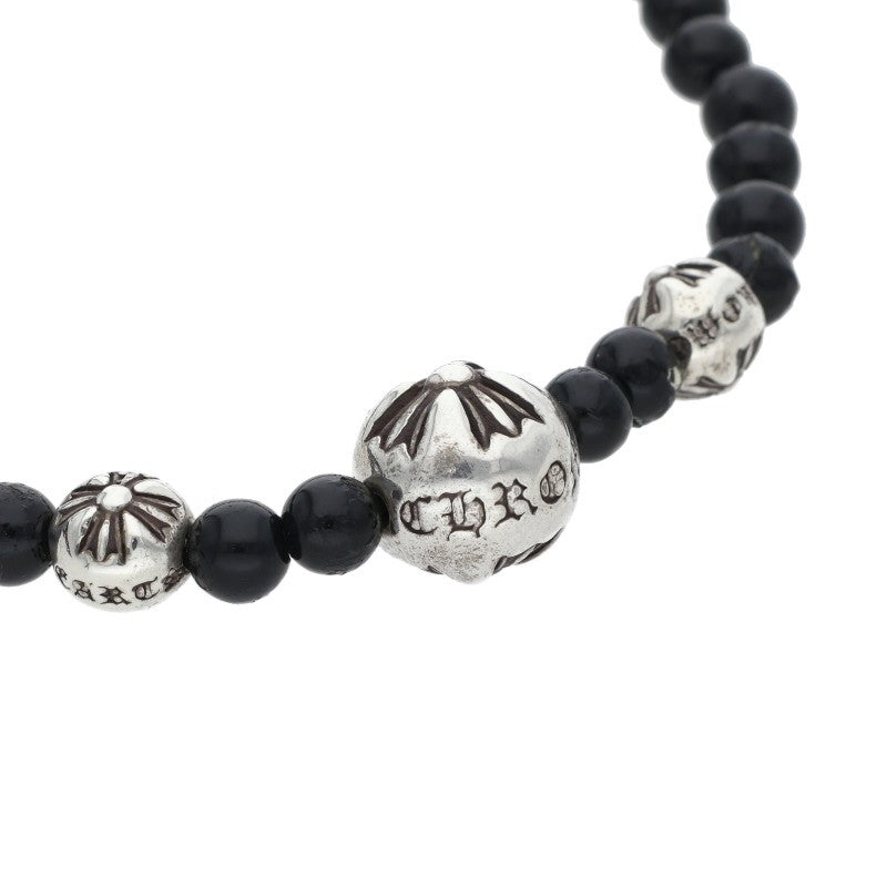 Chrome Hearts 4mm Onyx Bead Bracelet Size 4MM