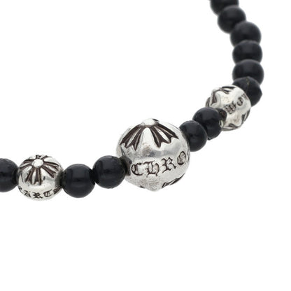 Chrome Hearts 4mm Onyx Bead Bracelet Size 4MM