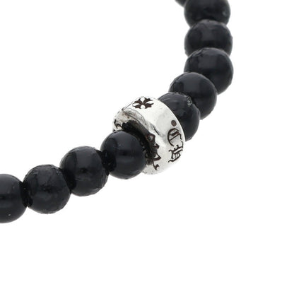Chrome Hearts 4mm Onyx Bead Bracelet Size 4MM