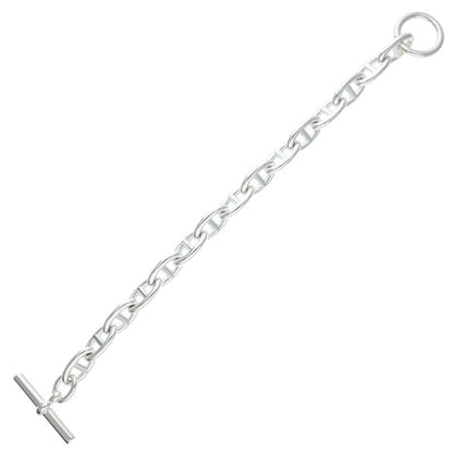 HERMES Chaine d'Ancre GM 925 Silver Bracelet Size 15LINK