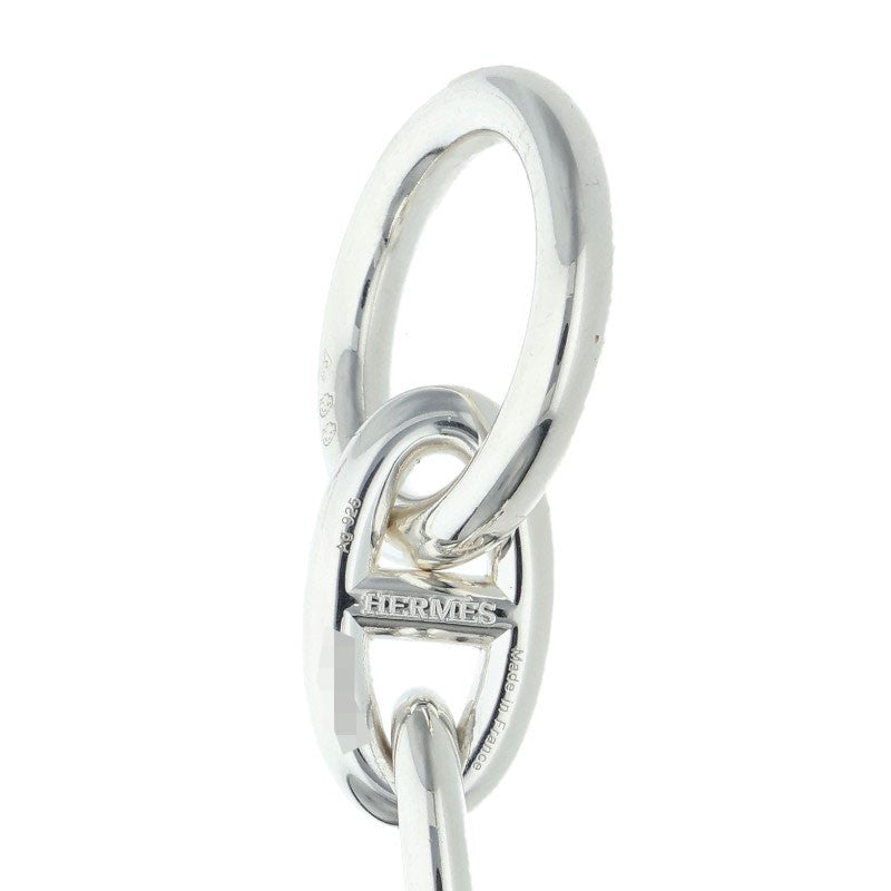 HERMES Chaine d'Ancre GM 925 Silver Bracelet Size 15LINK