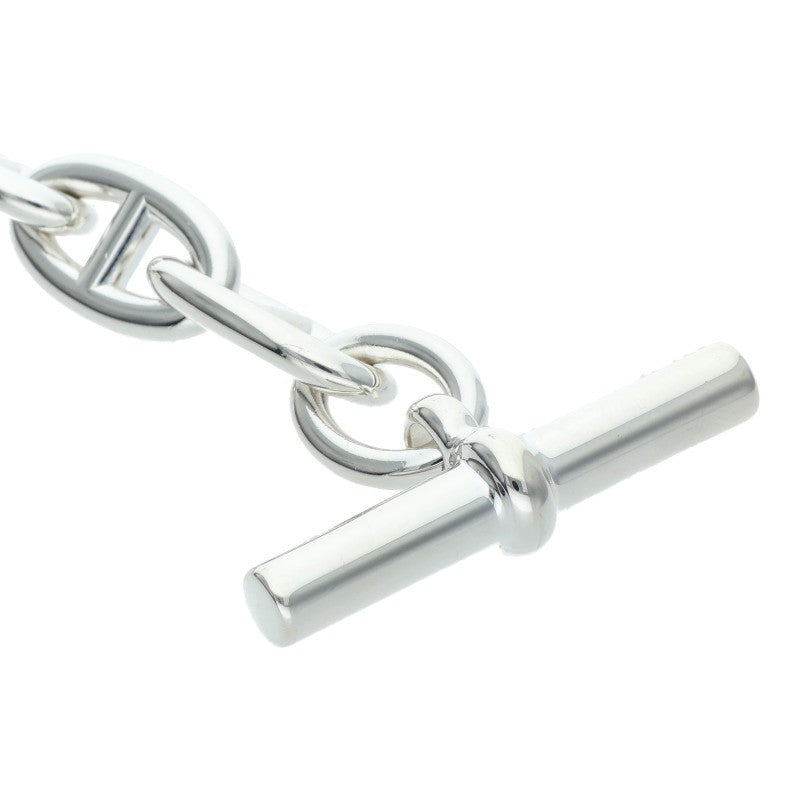 HERMES Chaine d'Ancre GM 925 Silver Bracelet Size 15LINK