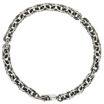Chrome Hearts Paper Chain 925 Silver Bracelet Size 7INCH