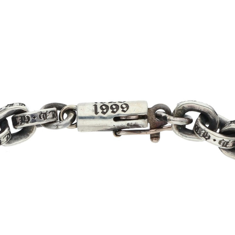 Chrome Hearts Paper Chain 925 Silver Bracelet Size 7INCH