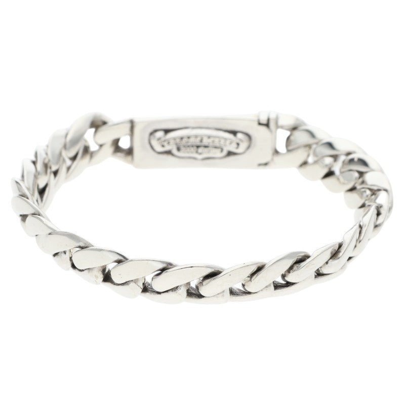 Chrome Hearts ID BBY FLRL CRS Silver Bracelet Size 21LINK
