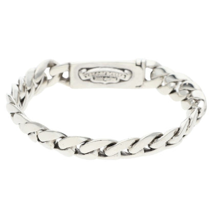 Chrome Hearts ID BBY FLRL CRS Silver Bracelet Size 21LINK