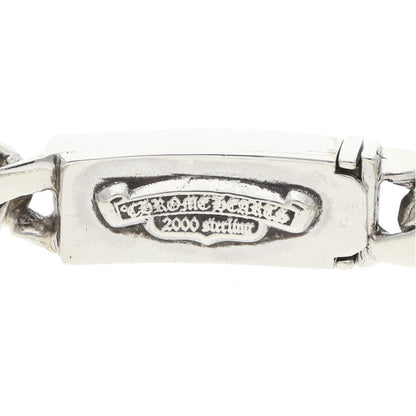 Chrome Hearts ID BBY FLRL CRS Silver Bracelet Size 21LINK