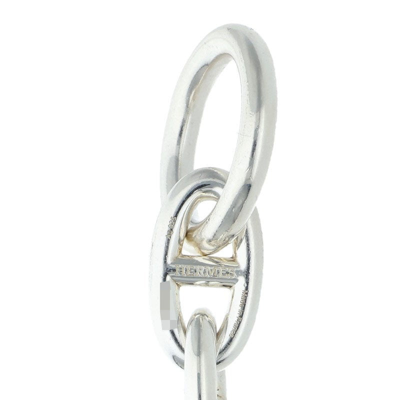 HERMES Chaine d'Ancre GM 925 Silver Bracelet Size 14LINK