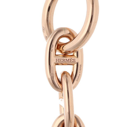 HERMES Chaine d'Ancre MM 18K Pink Gold Bracelet Size 14LINK