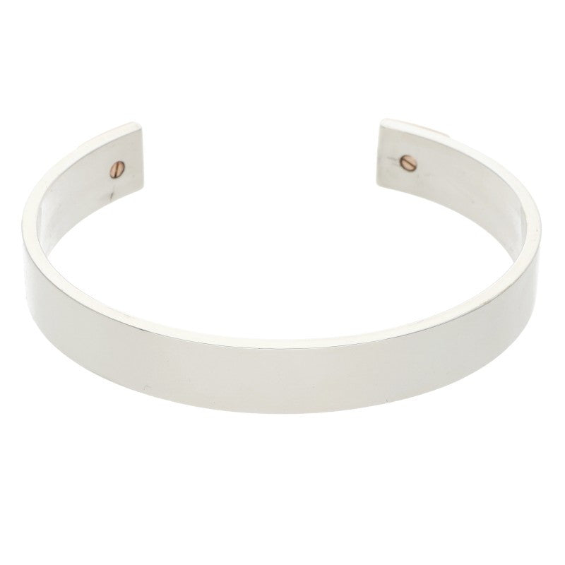 HERMES Clou de H 18K PG & Silver Combo Bracelet Size XL