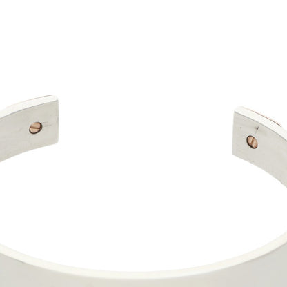 HERMES Clou de H 18K PG & Silver Combo Bracelet Size XL
