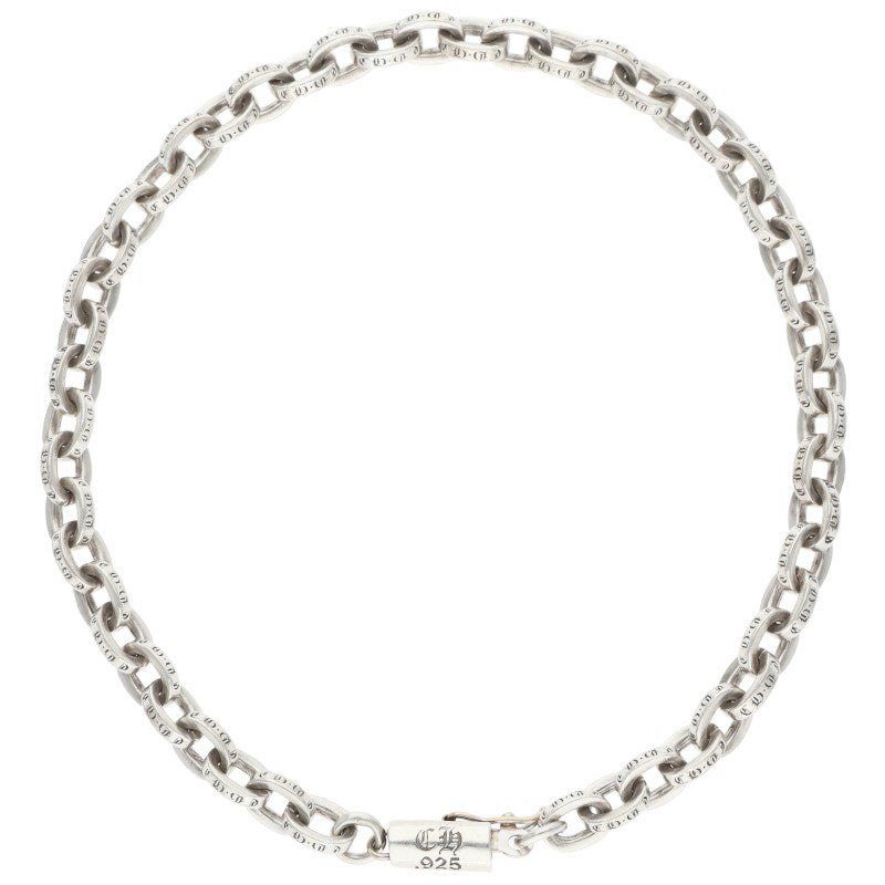 Chrome Hearts PAPER CHAIN 925 Silver Bracelet Size 8INCH