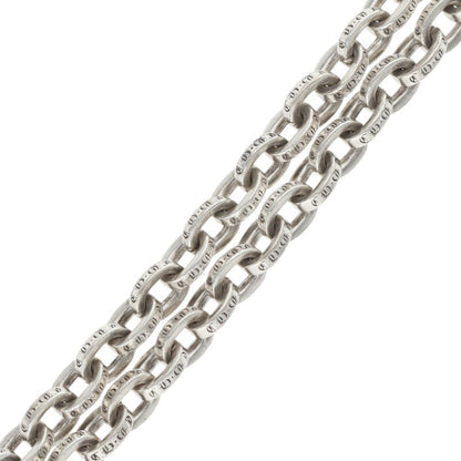 Chrome Hearts PAPER CHAIN 925 Silver Bracelet Size 8INCH