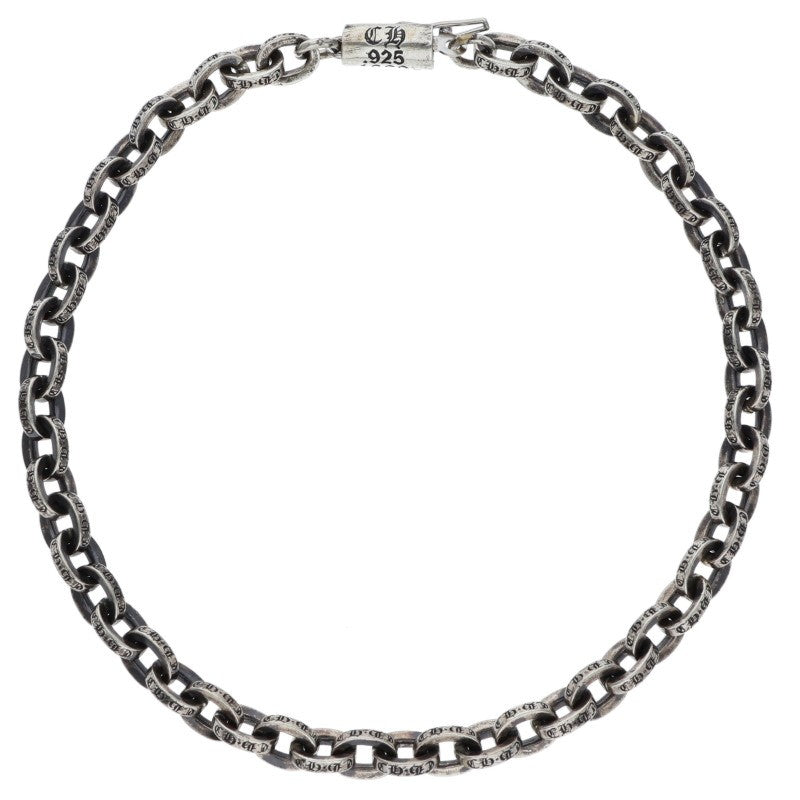 Chrome Hearts PAPER CHAIN 925 Silver Bracelet Size 8INCH