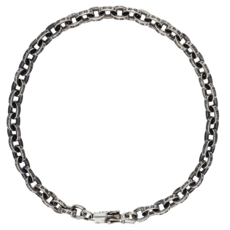 Chrome Hearts PAPER CHAIN 925 Silver Bracelet Size 8INCH
