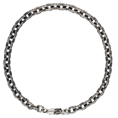Chrome Hearts PAPER CHAIN 925 Silver Bracelet Size 8INCH