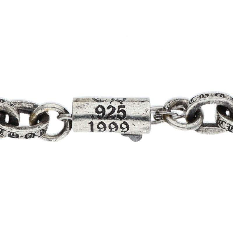 Chrome Hearts PAPER CHAIN 925 Silver Bracelet Size 8INCH