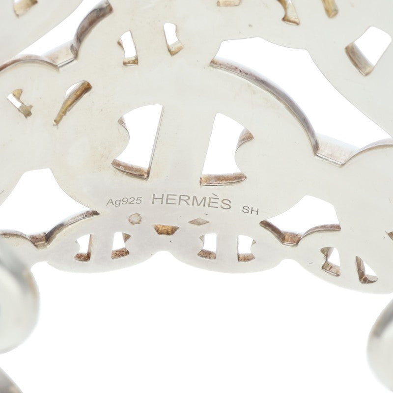 HERMES Chaine d'Ancre Enchainee TGM Silver Bangle Belt Size SH