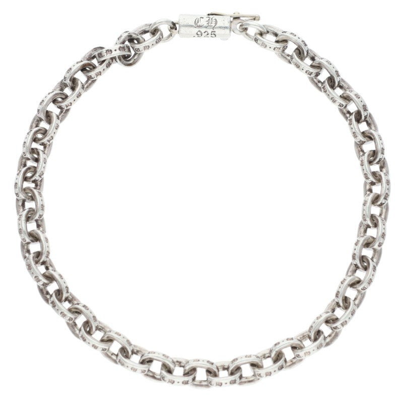 Chrome Hearts PAPER CHAIN 925 Silver Bracelet Size 7INCH