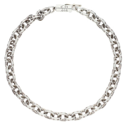 Chrome Hearts PAPER CHAIN 925 Silver Bracelet Size 7INCH